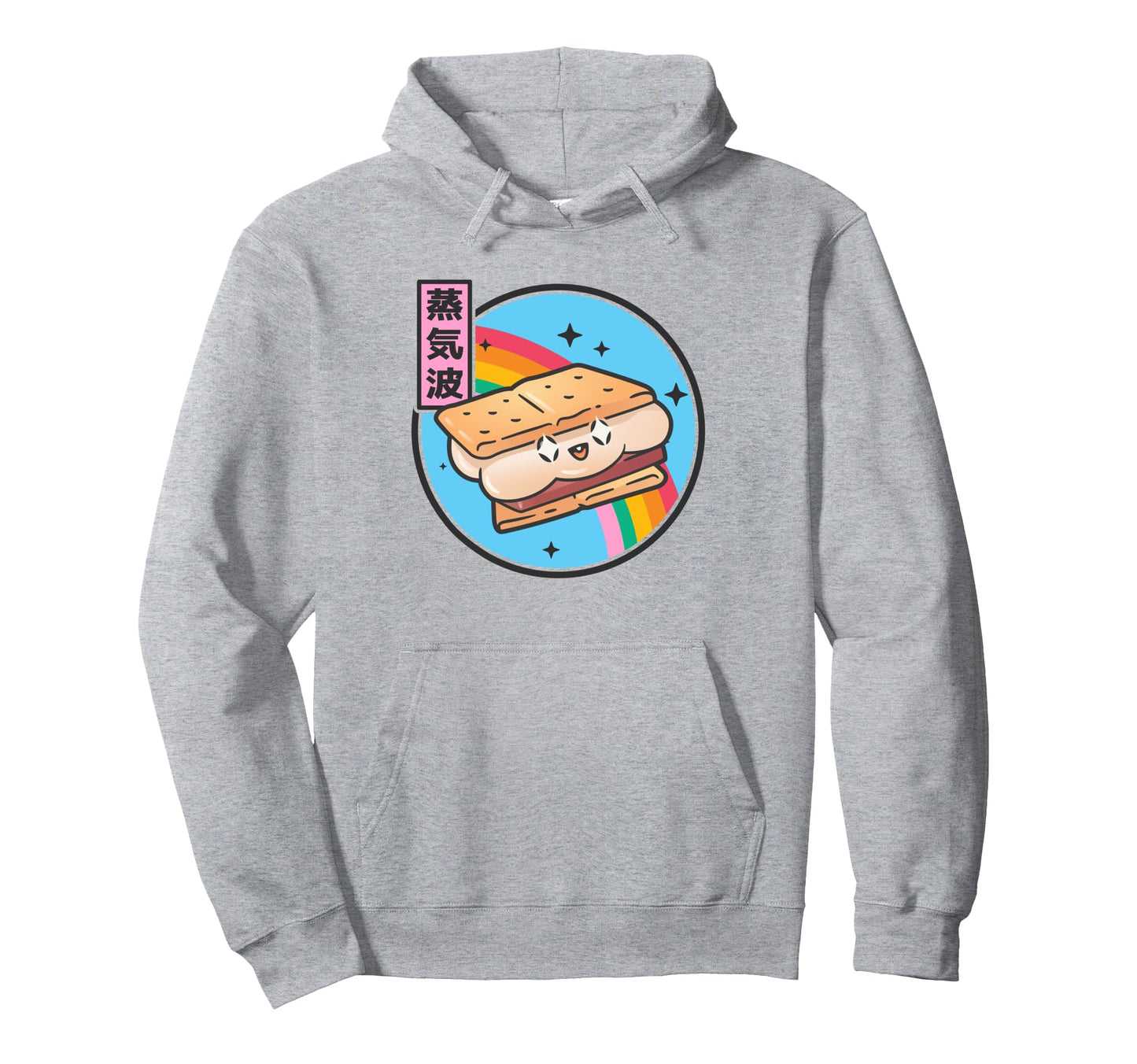 Happy Smore Rainbow Japan 80S Otaku Hoodie - Casual Everyday Wear Unisex - T-Shirt, Sweatshirt, Hoodie