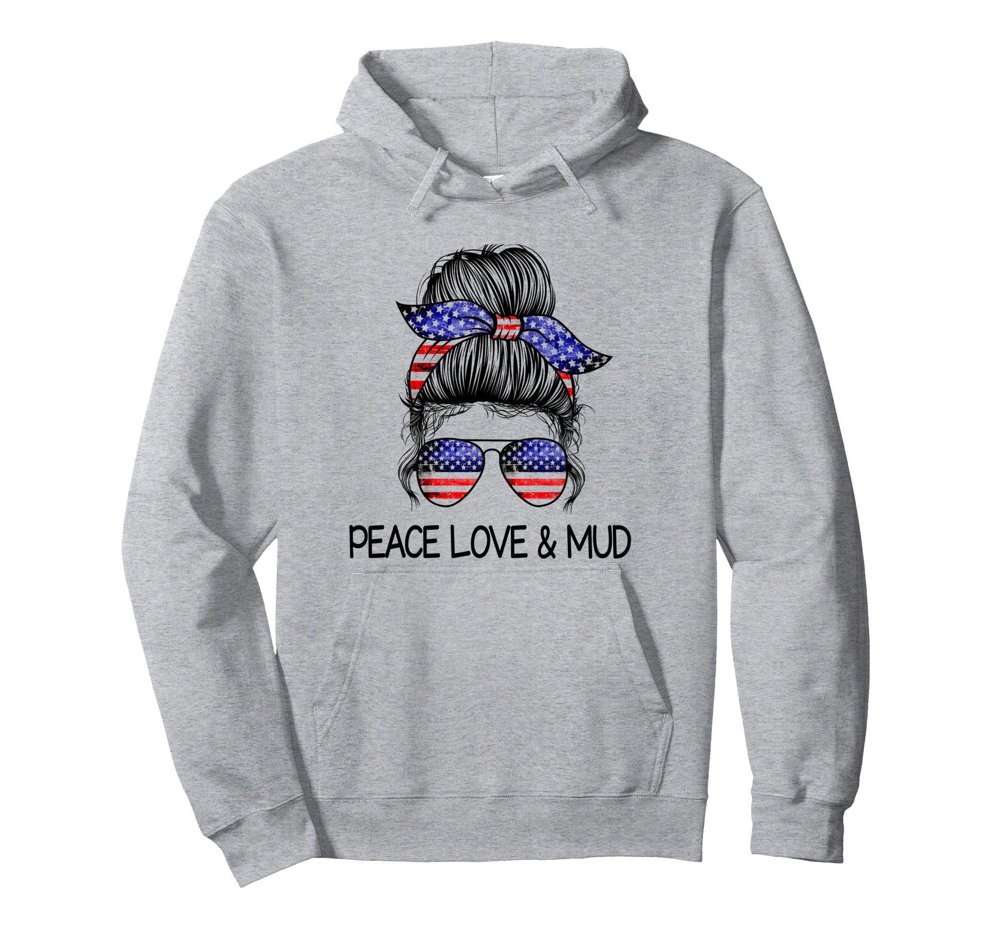 Mud Run Mudding Princess Muddy Bog Peace Hoodie - Graphic Print for Adults - T-Shirt, Sweatshirt, Hoodie