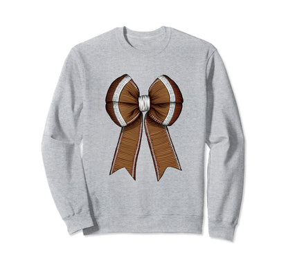 Womens Moms Coquette Bow Football Sweatshirt - Unique Graphic for Adults - T-Shirt, Sweatshirt, Hoodie