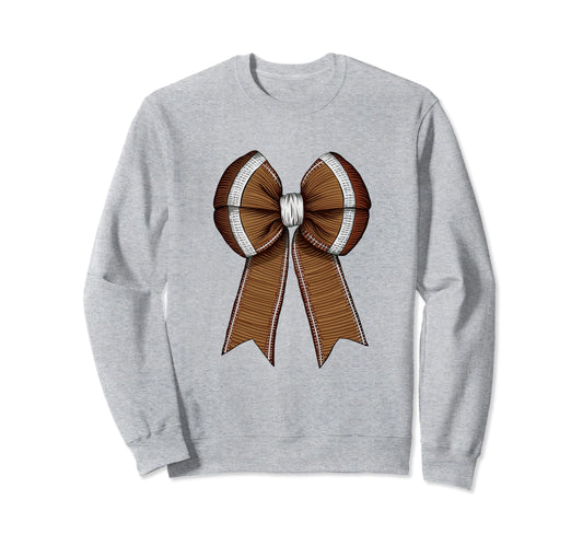 Womens Moms Coquette Bow Football Sweatshirt - Unique Graphic for Adults - T-Shirt, Sweatshirt, Hoodie