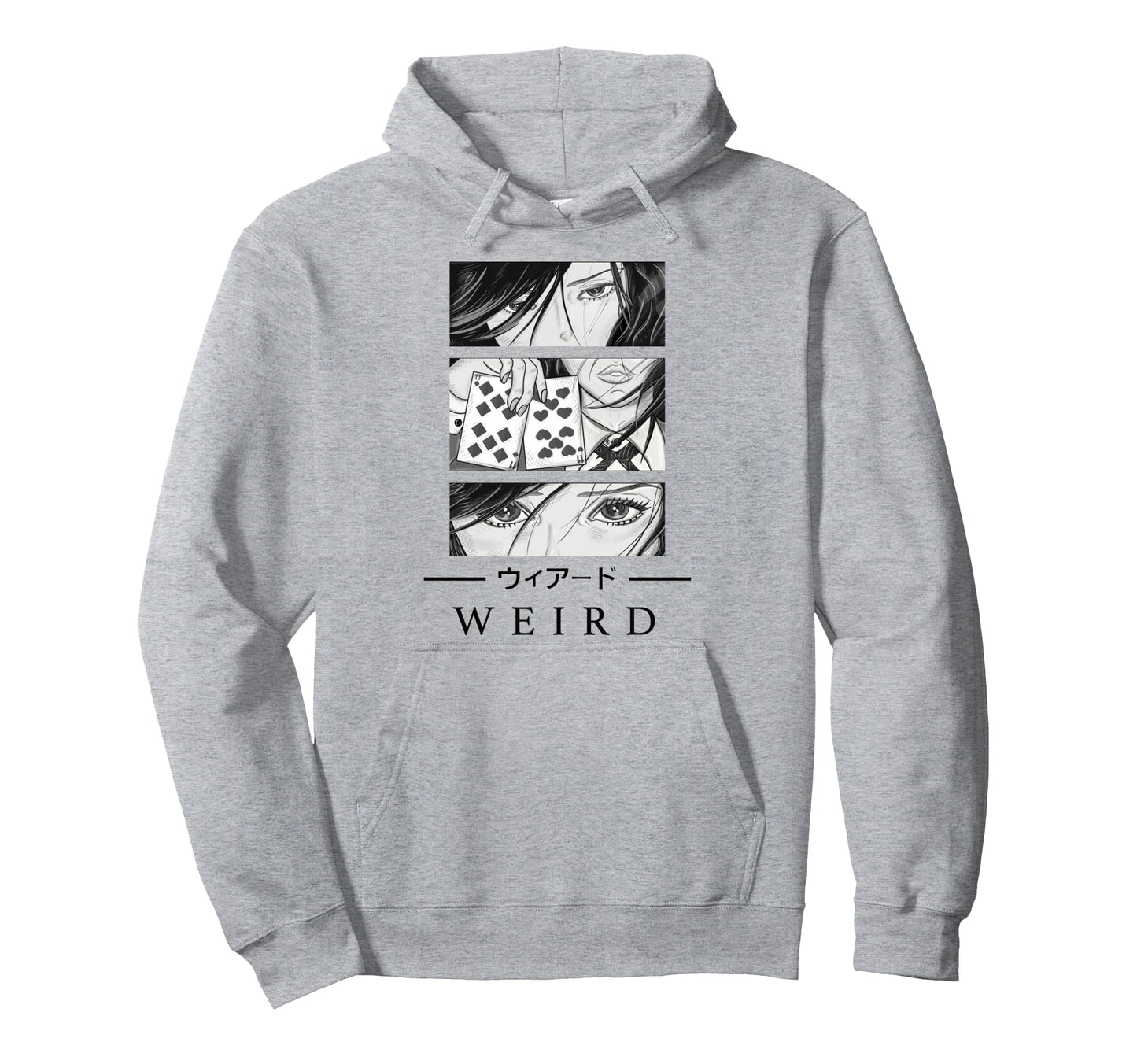Anime Wird Japanese Art Aesthetic Hoodie - Trendy Graphic for Adults - T-Shirt, Sweatshirt, Hoodie