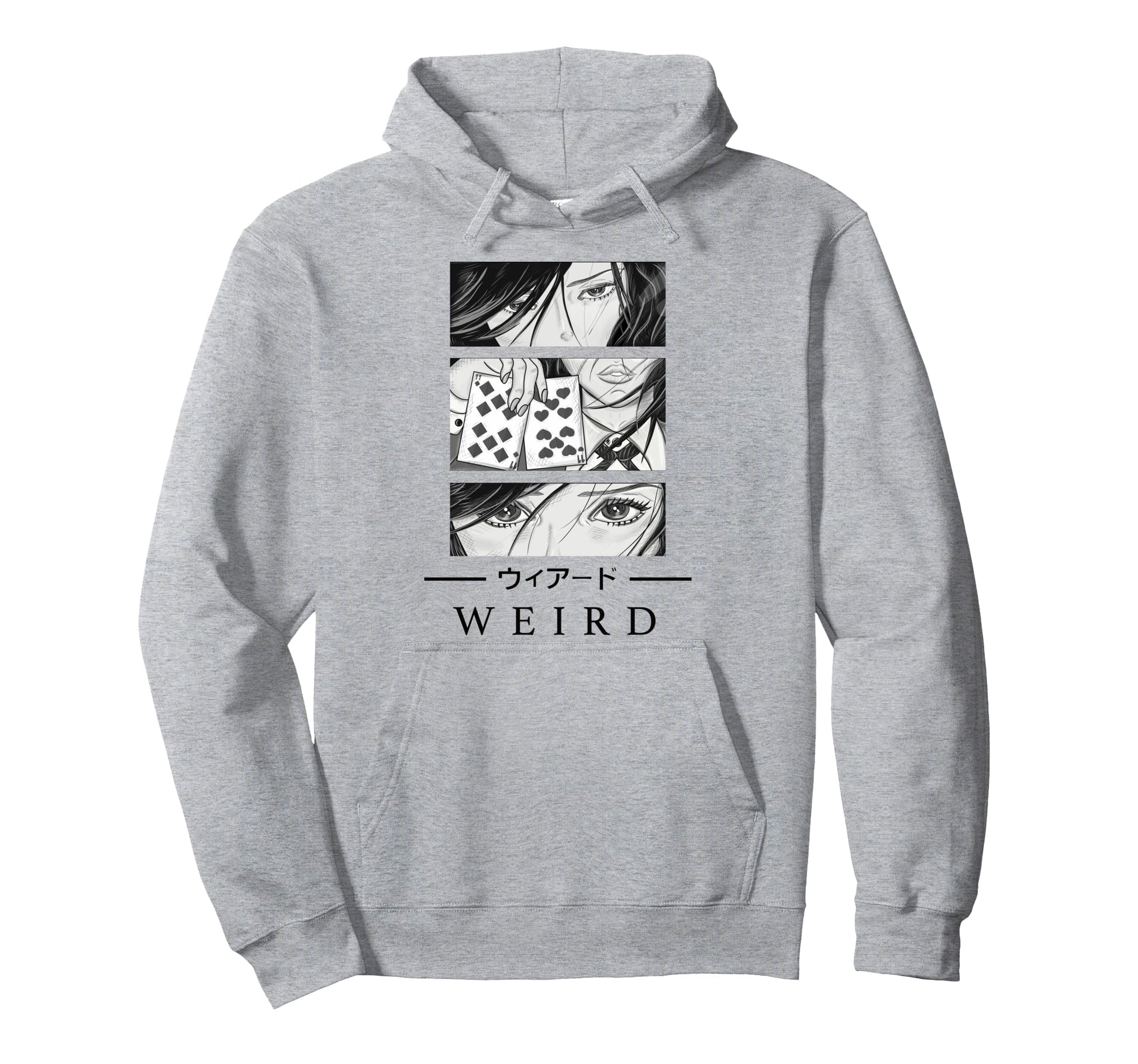 Anime Wird Japanese Art Aesthetic Hoodie - Trendy Graphic for Adults - T-Shirt, Sweatshirt, Hoodie