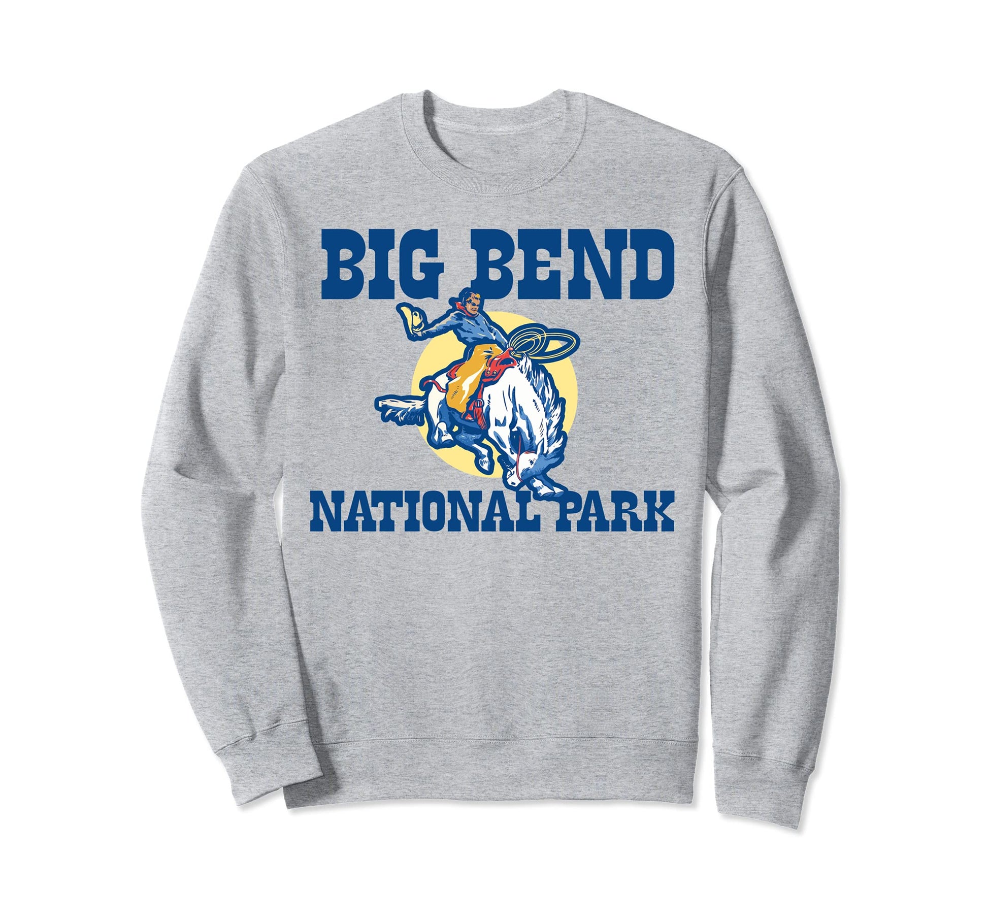 Bronco Rodeo Rider Big Bend Sweatshirt - Novelty Apparel for Adults - T-Shirt, Sweatshirt, Hoodie