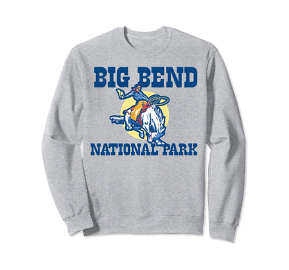 Bronco Rodeo Rider Big Bend Sweatshirt - Novelty Apparel for Adults - T-Shirt, Sweatshirt, Hoodie