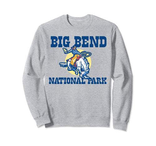 Bronco Rodeo Rider Big Bend Sweatshirt - Novelty Apparel for Adults - T-Shirt, Sweatshirt, Hoodie