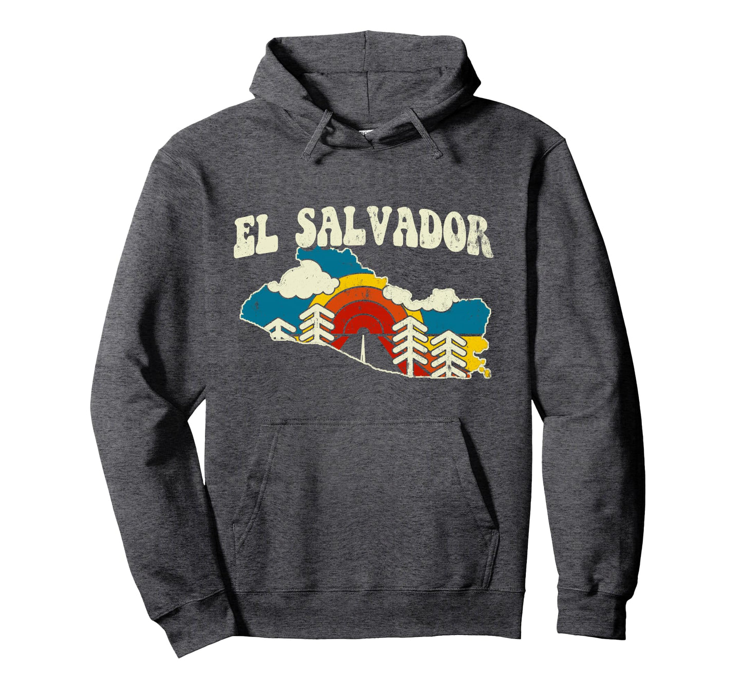 El Salvador Salvadorian Country Hoodie - Fun Novelty Design for Adults - T-Shirt, Sweatshirt, Hoodie