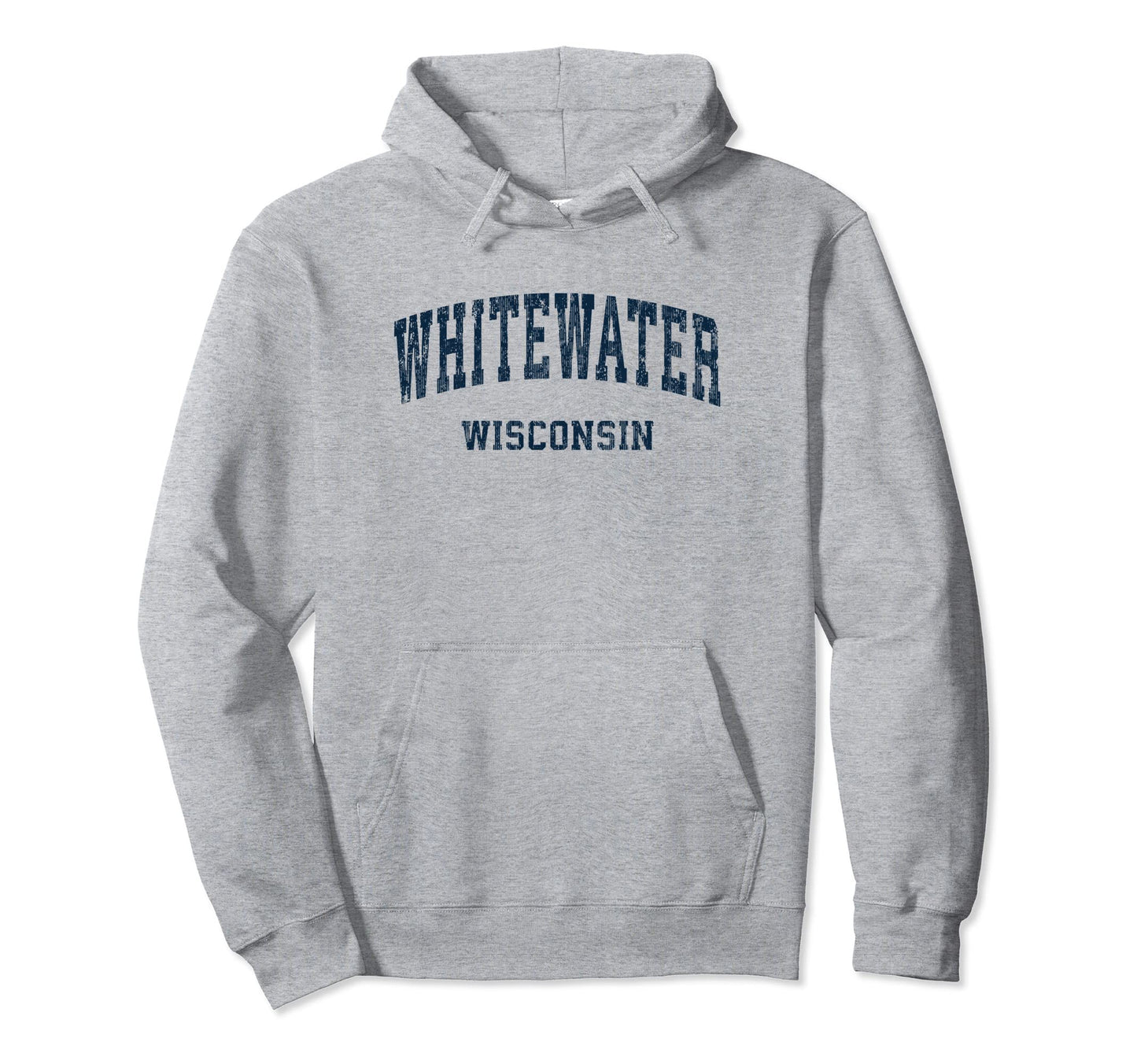 Whitewater Wisconsin Wi Varsity Hoodie - Aesthetic Graphic for Adults - T-Shirt, Sweatshirt, Hoodie
