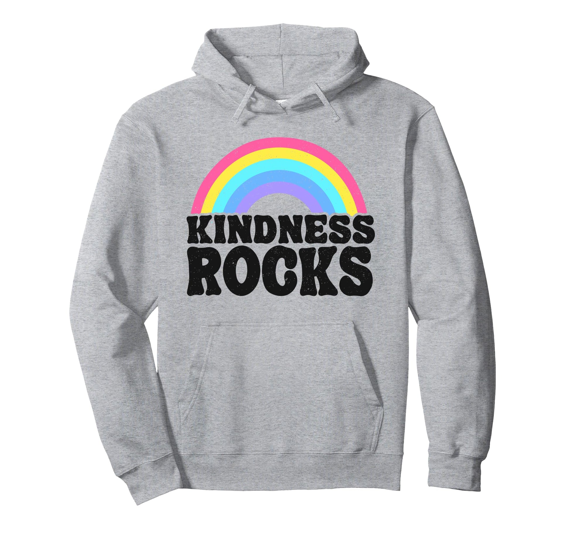 Anti Bullying Hippie Teacher Rainbow Hoodie - Minimalist Print Unisex - T-Shirt, Sweatshirt, Hoodie