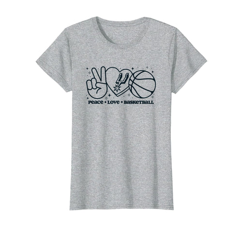 Nba San Antonio Spurs Peace Love T-Shirt - Unique Graphic Men Women - T-Shirt, Sweatshirt, Hoodie