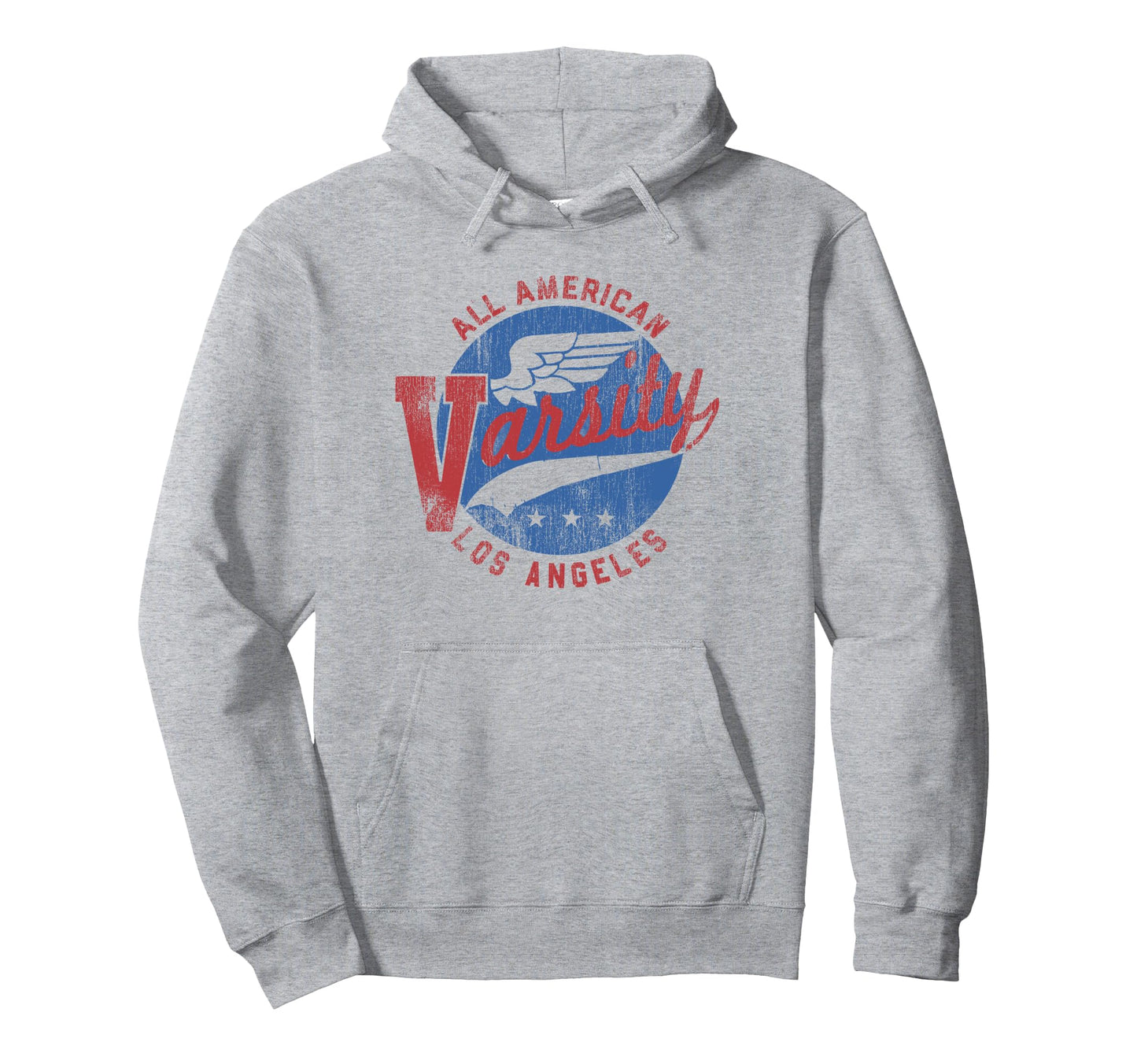 Trendy All American Varsity La Logo Hoodie - Custom Art Print Unisex - T-Shirt, Sweatshirt, Hoodie