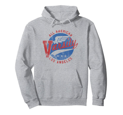 Trendy All American Varsity La Logo Hoodie - Custom Art Print Unisex - T-Shirt, Sweatshirt, Hoodie