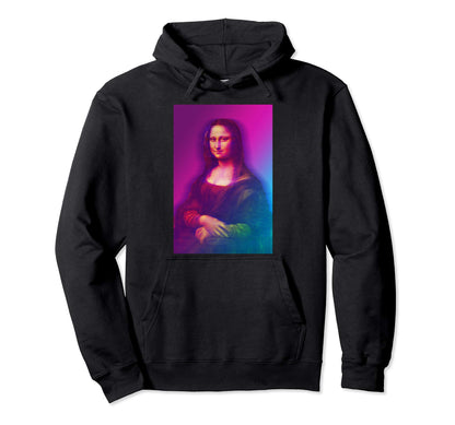 Mona Lisa Artwork Vaporwave Renaissance Hoodie - Novelty Apparel Unisex - T-Shirt, Sweatshirt, Hoodie