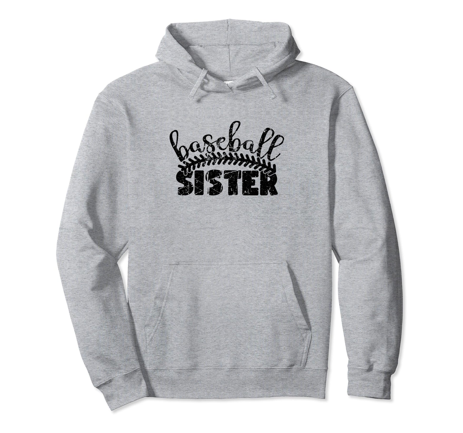 Baseball Sister Funny Sporty Hoodie - Graphic Print Men Women - T-Shirt, Sweatshirt, Hoodie