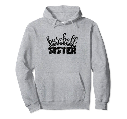 Baseball Sister Funny Sporty Hoodie - Graphic Print Men Women - T-Shirt, Sweatshirt, Hoodie