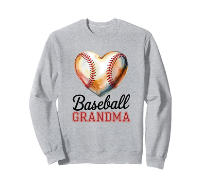 Baseball Grandma Sweatshirt - Unique Graphic for Adults - T-Shirt, Sweatshirt, Hoodie