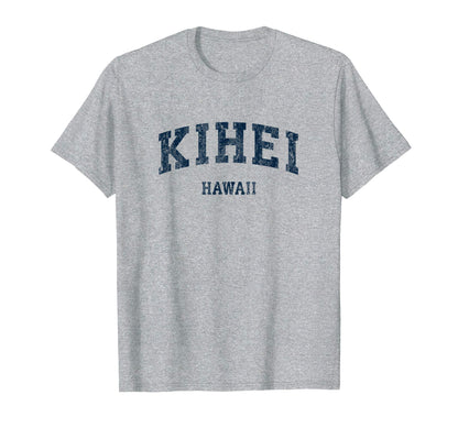 Kihei Hawaii Hi Varsity Sports Navy T-Shirt - Custom Art Print for Adults - T-Shirt, Sweatshirt, Hoodie