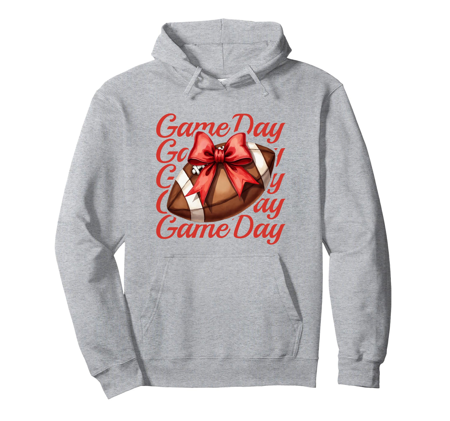 Cheer Fall Football Mom Red Game Day Hoodie - Trendy Graphic Unisex - T-Shirt, Sweatshirt, Hoodie
