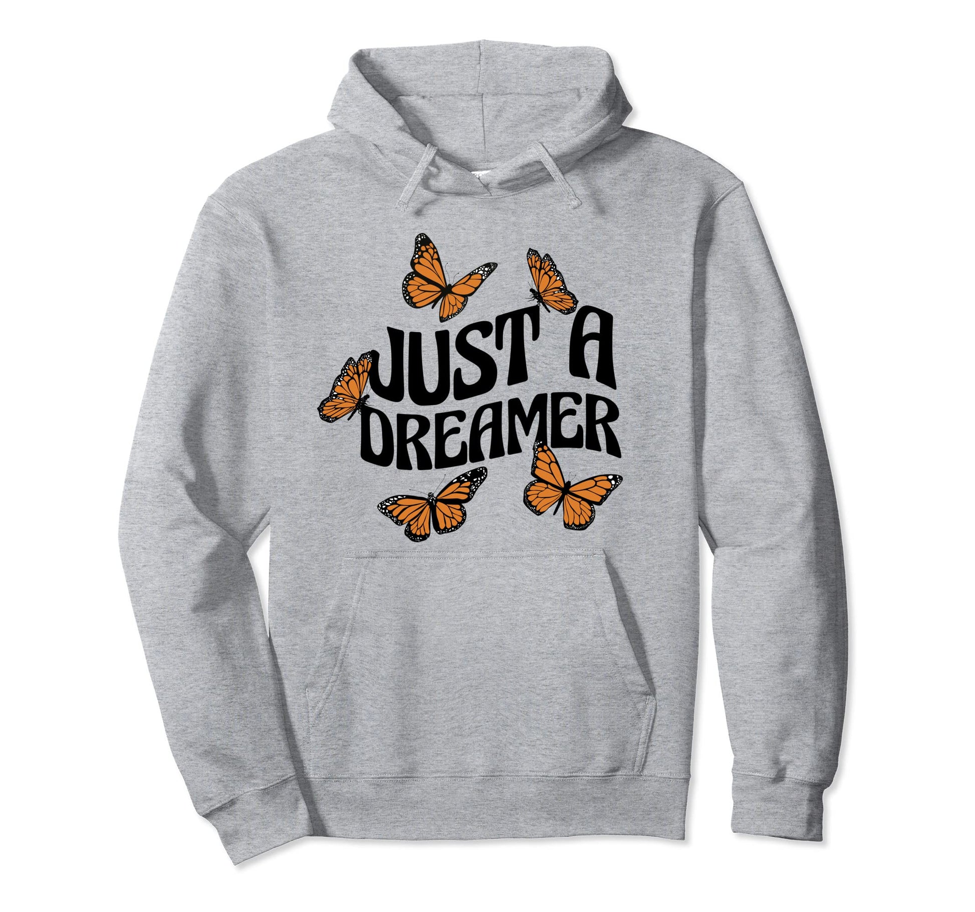 Just Dreamer Summer Butterflies Hoodie - Custom Art Print Unisex - T-Shirt, Sweatshirt, Hoodie