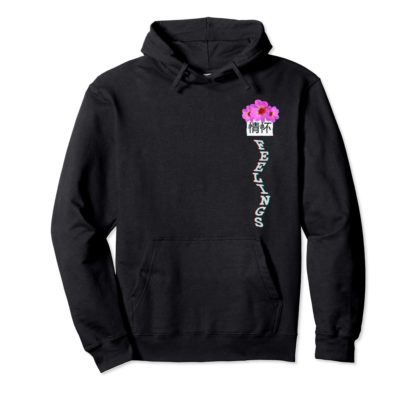 Aesthetic Glitch Roses Vaporwave Feelings Hoodie - Custom Art Print Unisex - T-Shirt, Sweatshirt, Hoodie