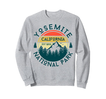 Yosemite National Park California Usa Hoodie - Aesthetic Graphic Unisex - T-Shirt, Sweatshirt, Hoodie