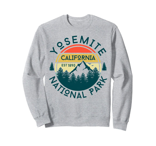 Yosemite National Park California Usa Hoodie - Aesthetic Graphic Unisex - T-Shirt, Sweatshirt, Hoodie