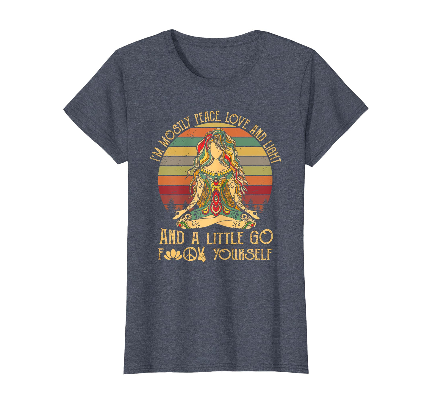 Im Mostly Peace Love And Light Little T-Shirt - Minimalist Print Men Women - T-Shirt, Sweatshirt, Hoodie