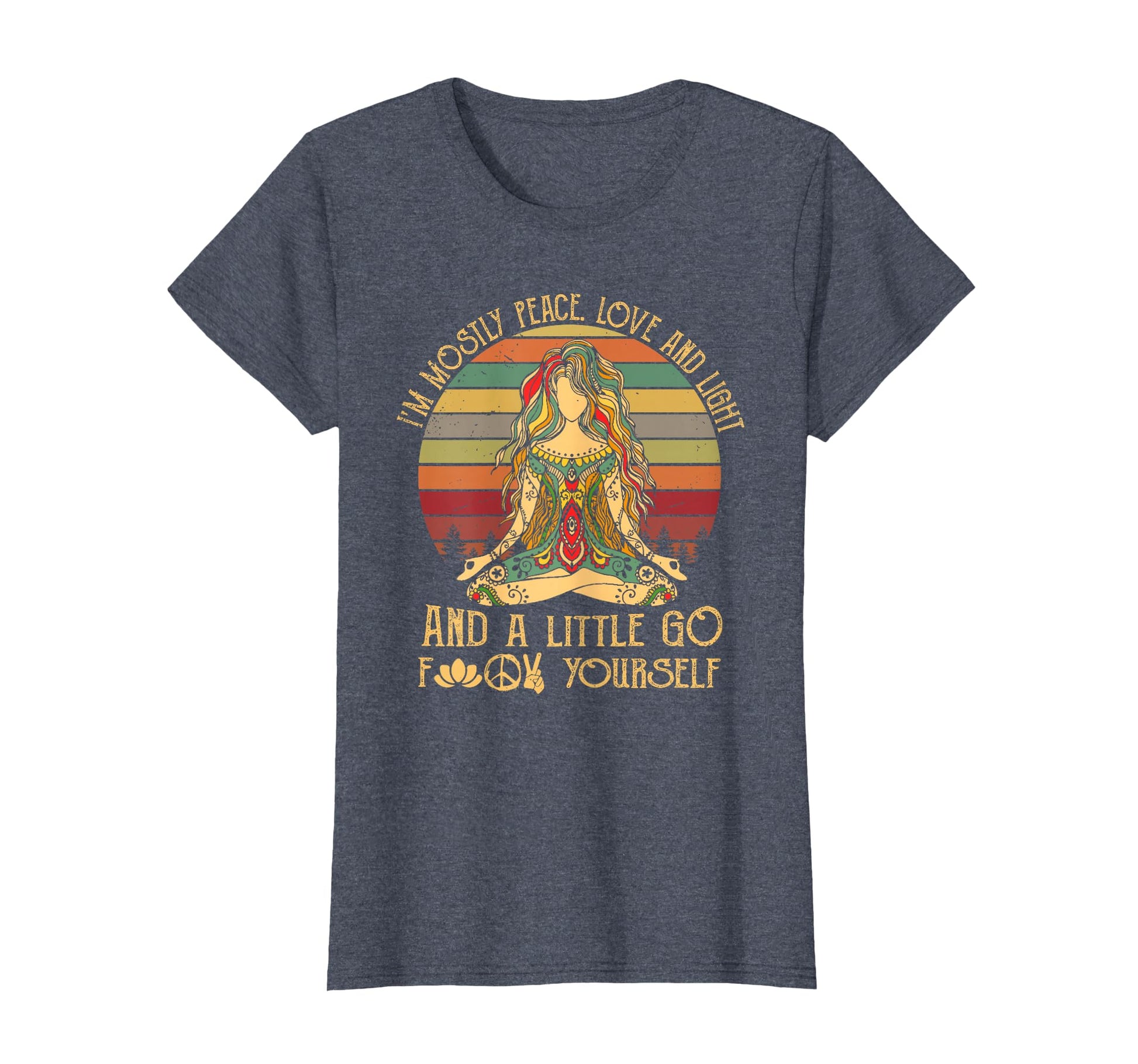 Im Mostly Peace Love And Light Little T-Shirt - Minimalist Print Men Women - T-Shirt, Sweatshirt, Hoodie
