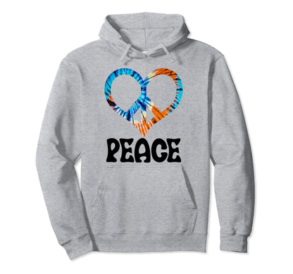 Peace Love Finger Funny Sunset Peace Love Hoodie - Custom Art Print Unisex - T-Shirt, Sweatshirt, Hoodie