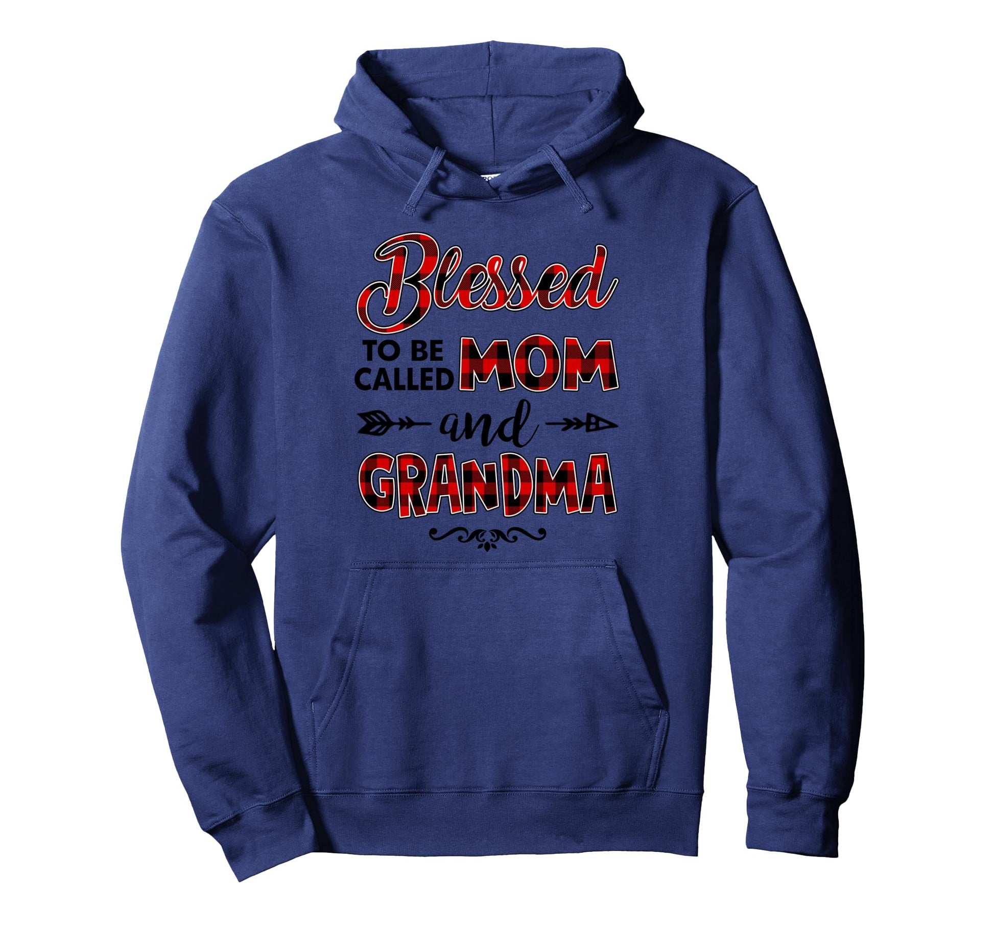 Blessed To Be Called Mom And Grandma Red Hoodie - Unique Graphic Men Women - T-Shirt, Sweatshirt, Hoodie
