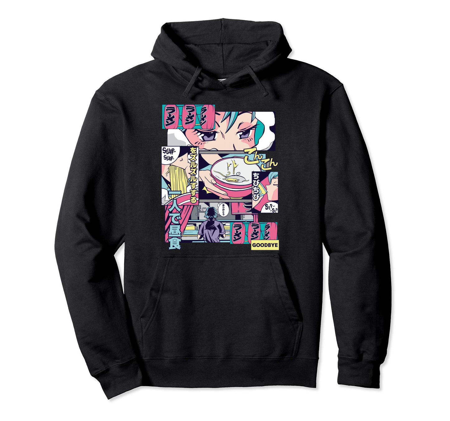 Ramen Japanese Vaporwave 90S Aesthetic Gift Hoodie - Graphic Print Unisex - T-Shirt, Sweatshirt, Hoodie