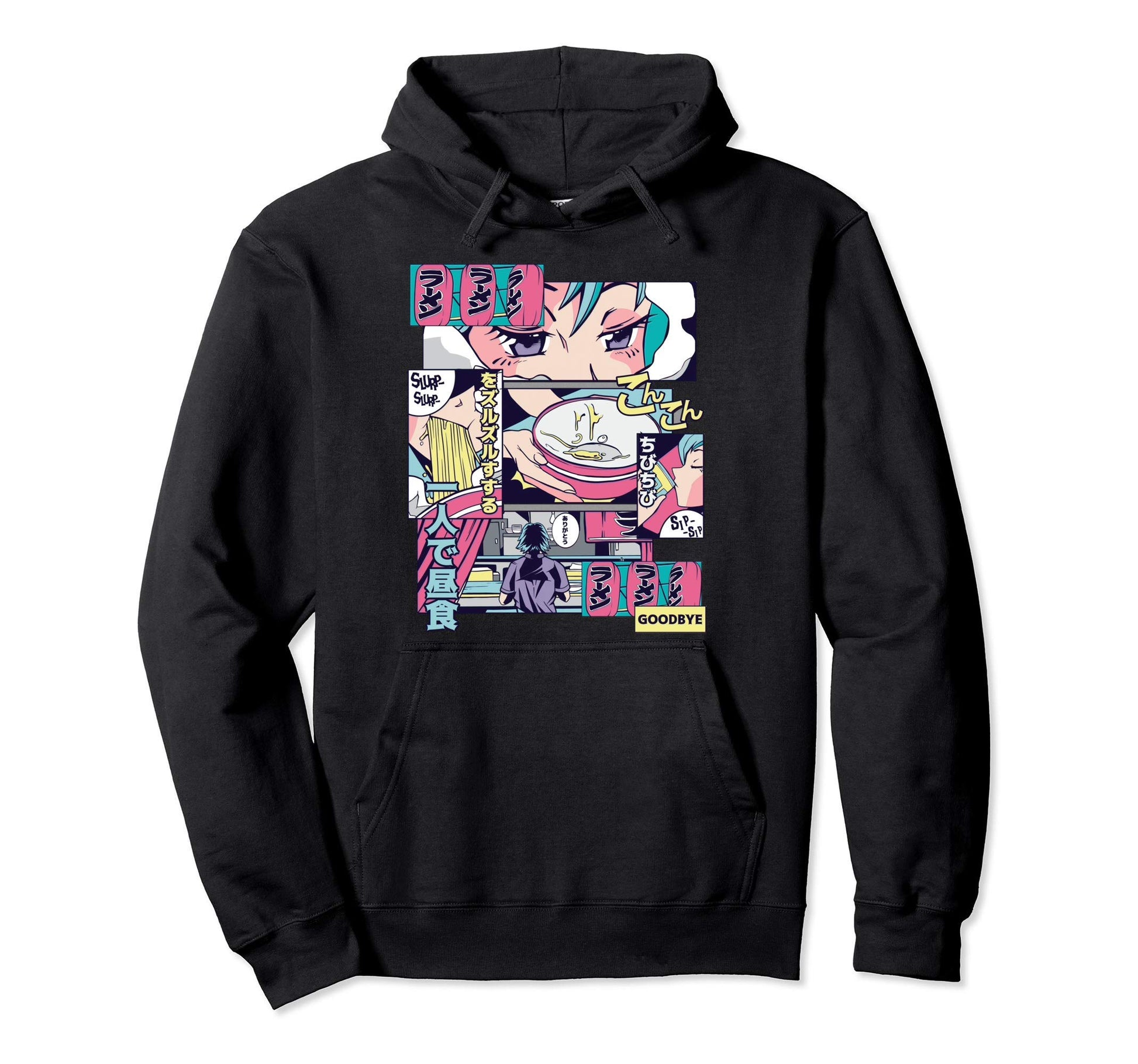 Ramen Japanese Vaporwave 90S Aesthetic Gift Hoodie - Graphic Print Unisex - T-Shirt, Sweatshirt, Hoodie