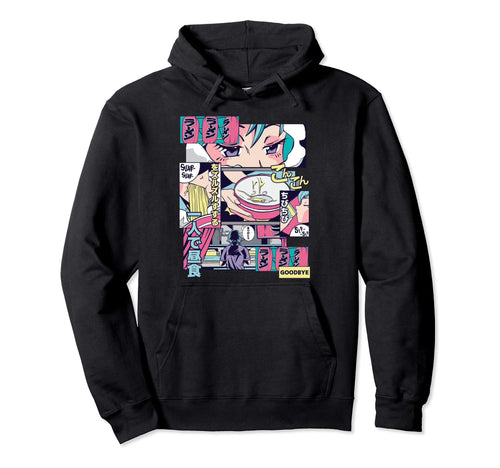 Ramen Japanese Vaporwave 90S Aesthetic Gift Hoodie - Graphic Print Unisex - T-Shirt, Sweatshirt, Hoodie