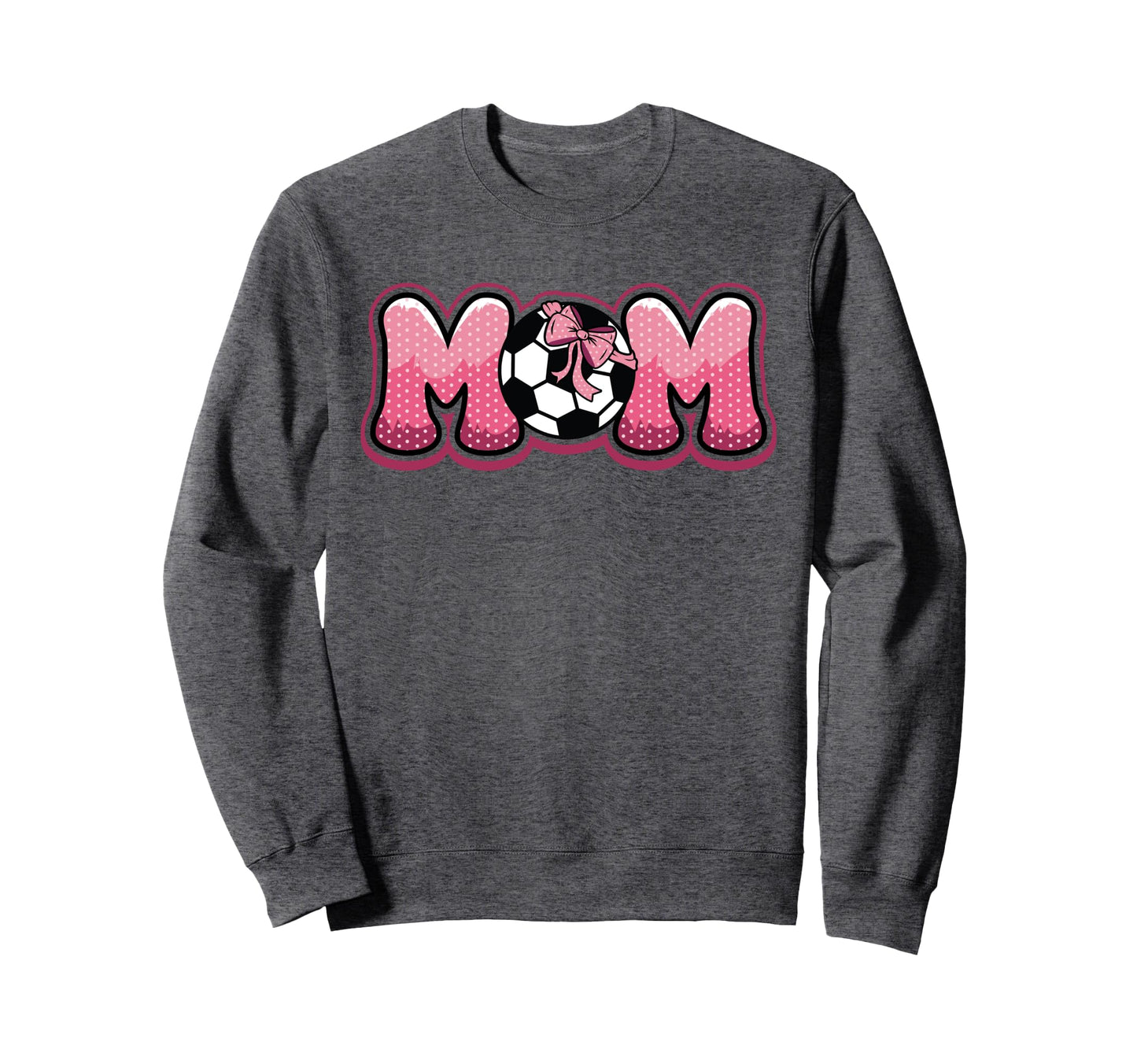 Soccer Mom Coquette Bow Game Day Mama Sweatshirt - Trendy Graphic Unisex - T-Shirt, Sweatshirt, Hoodie