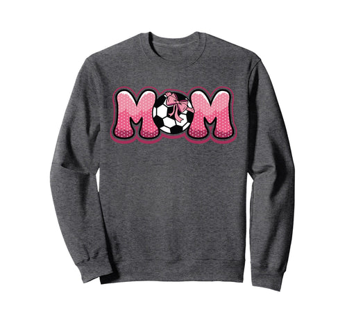 Soccer Mom Coquette Bow Game Day Mama Sweatshirt - Trendy Graphic Unisex - T-Shirt, Sweatshirt, Hoodie