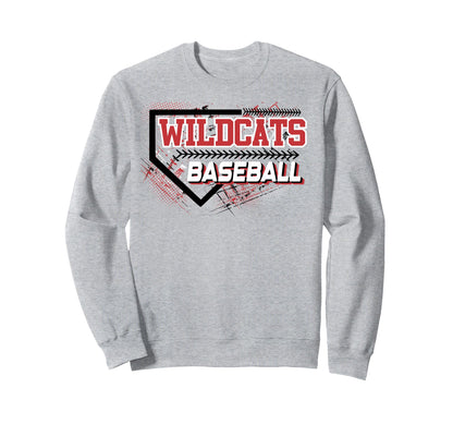 Wildcats Baseball Mom Sports Game Day Sweatshirt - Unique Graphic Unisex - T-Shirt, Sweatshirt, Hoodie