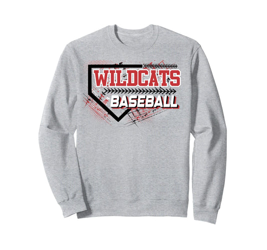 Wildcats Baseball Mom Sports Game Day Sweatshirt - Unique Graphic Unisex - T-Shirt, Sweatshirt, Hoodie