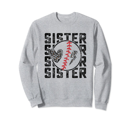 Baseball Sister Sport Sweatshirt - Novelty Apparel for Adults - T-Shirt, Sweatshirt, Hoodie