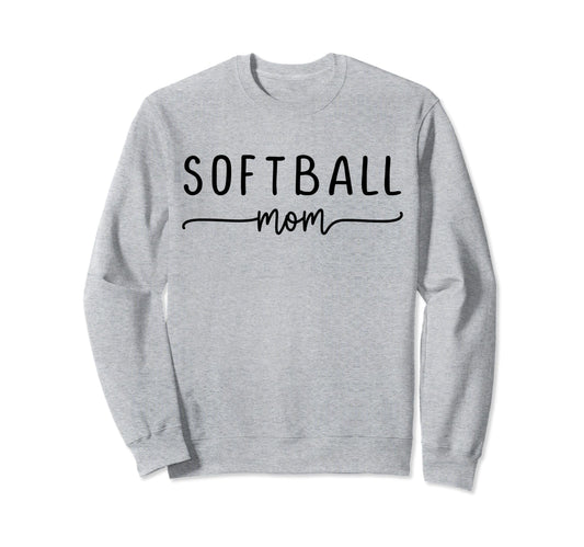 Softball Mom Player Team Mama Sweatshirt - Streetwear Style for Adults - T-Shirt, Sweatshirt, Hoodie