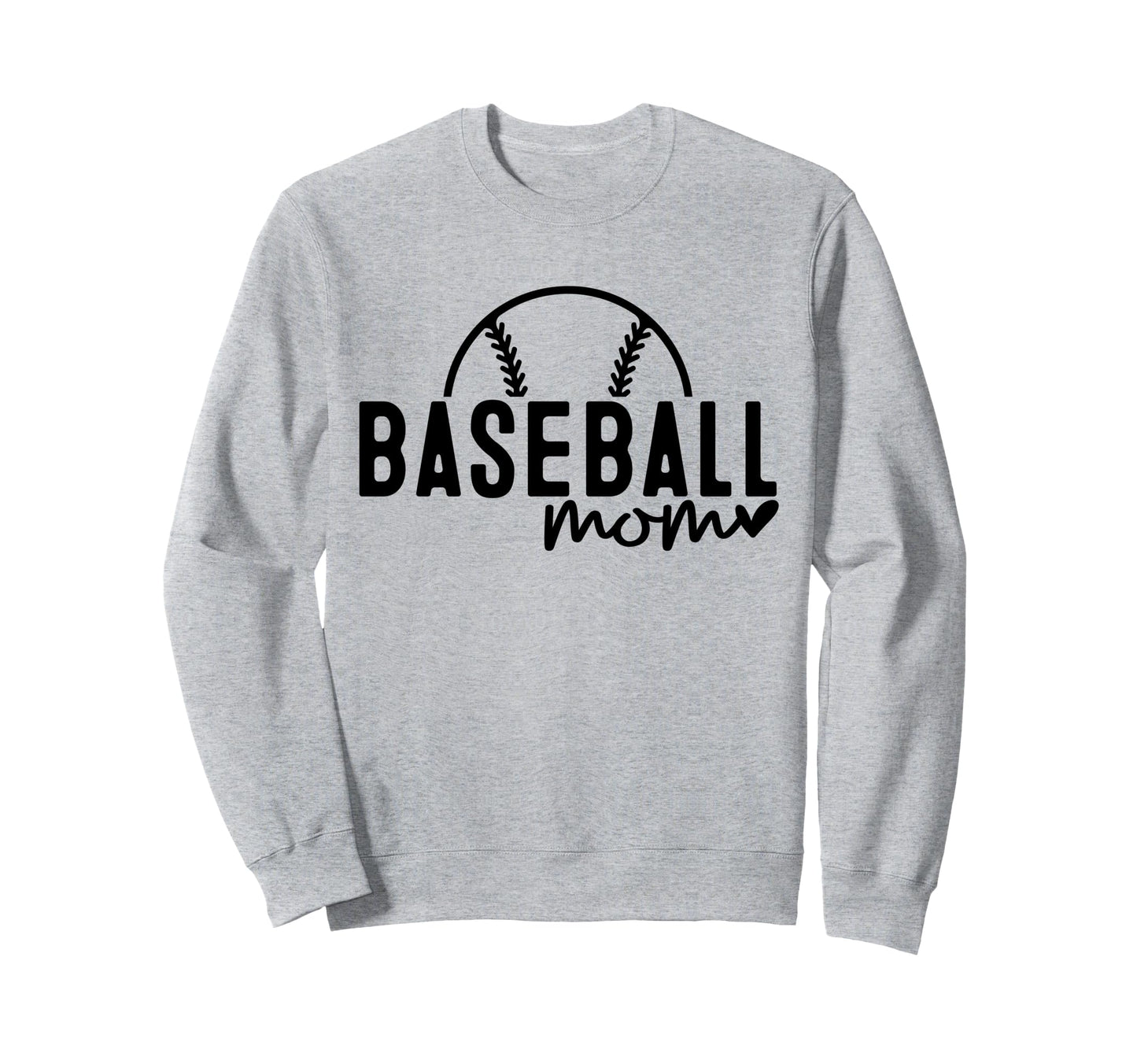 Baseball Mom Mommy Mother Game Day Sweatshirt - Trendy Graphic for Adults - T-Shirt, Sweatshirt, Hoodie