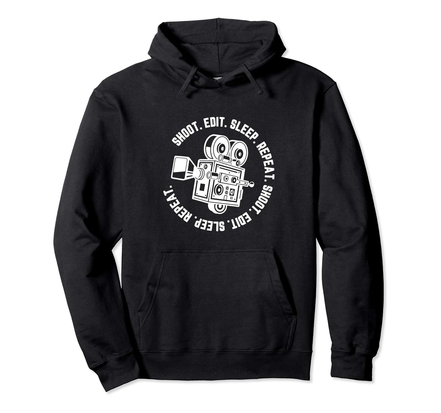 Film Making Movie Camera Shoot Edit Hoodie - Custom Art Print for Adults - T-Shirt, Sweatshirt, Hoodie