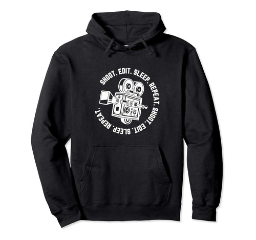 Film Making Movie Camera Shoot Edit Hoodie - Custom Art Print for Adults - T-Shirt, Sweatshirt, Hoodie