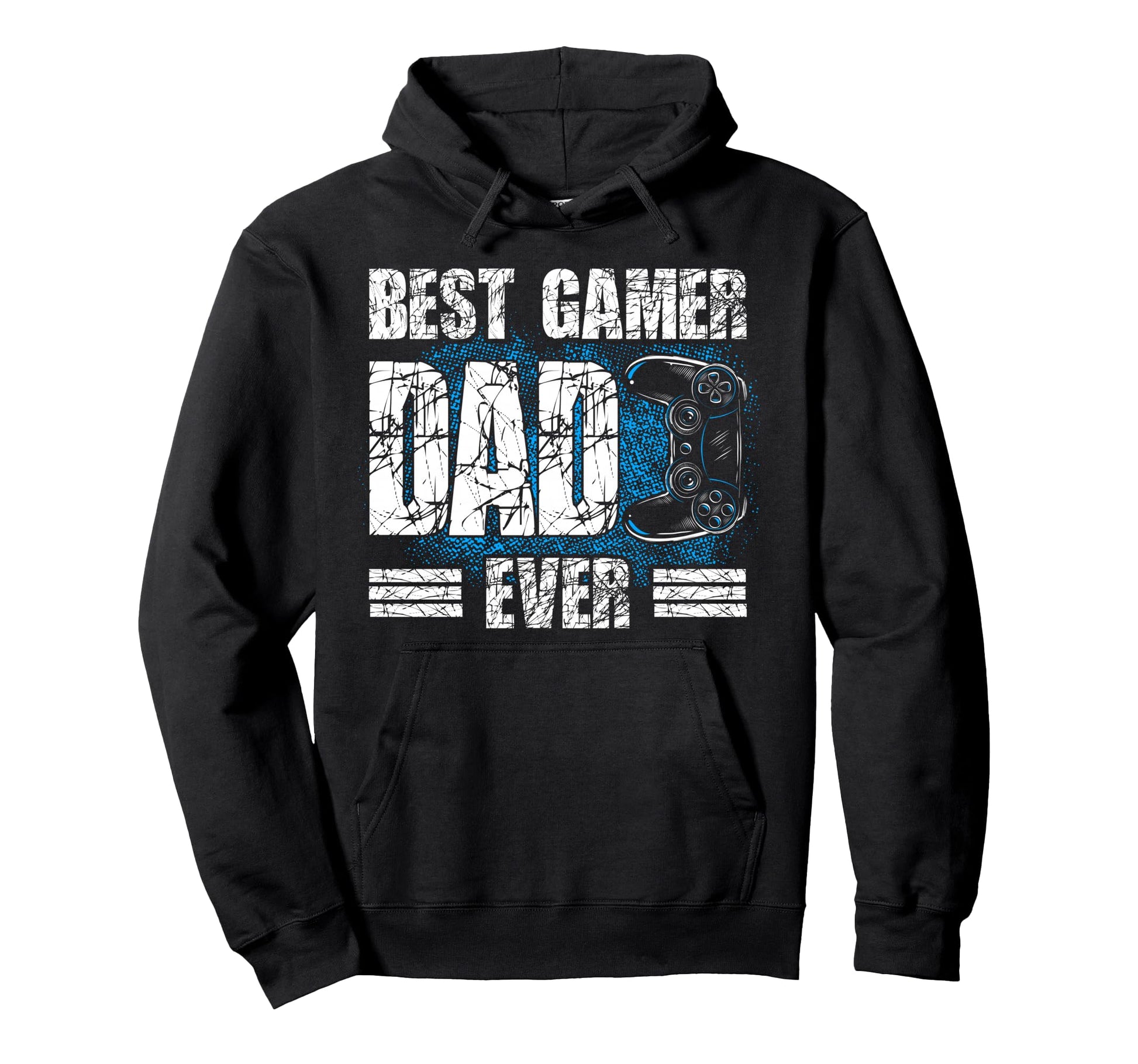 Best Gamer Dad Ever Papa Outfit Hoodie - Aesthetic Graphic for Adults - T-Shirt, Sweatshirt, Hoodie