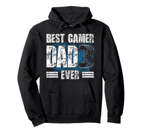 Best Gamer Dad Ever Papa Outfit Hoodie - Aesthetic Graphic for Adults - T-Shirt, Sweatshirt, Hoodie