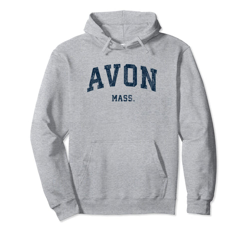 Avon Massachusetts Ma Varsity Sports Navy Hoodie - Aesthetic Graphic Unisex - T-Shirt, Sweatshirt, Hoodie