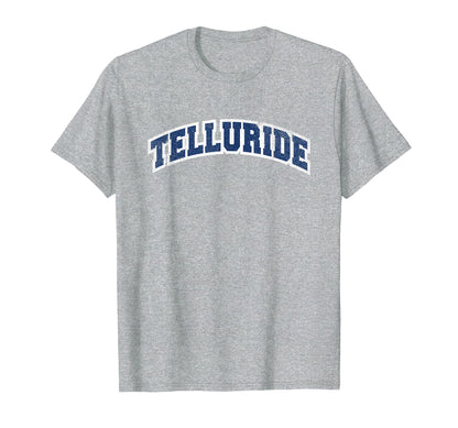 Telluride Colorado Varsity T-Shirt - Minimalist Print Men Women - T-Shirt, Sweatshirt, Hoodie