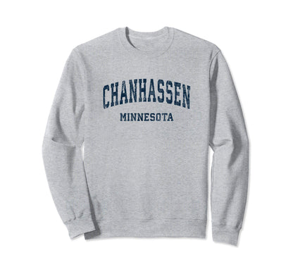Chanhassen Minnesota Mn Varsity Sweatshirt - Novelty Apparel for Adults - T-Shirt, Sweatshirt, Hoodie