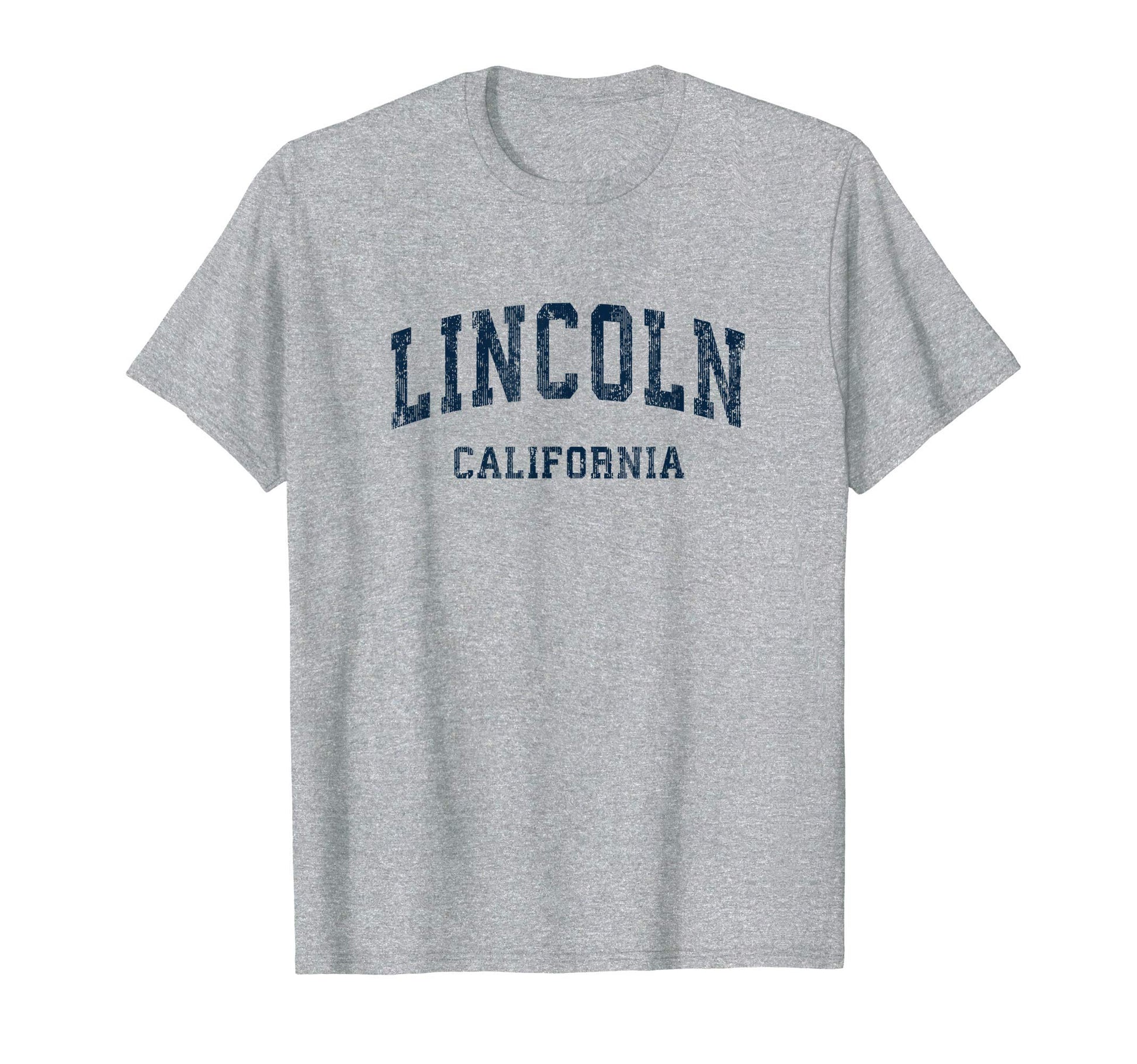 Lincoln California Ca Varsity Sports T-Shirt - Minimalist Print for Adults - T-Shirt, Sweatshirt, Hoodie