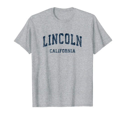 Lincoln California Ca Varsity Sports T-Shirt - Minimalist Print for Adults - T-Shirt, Sweatshirt, Hoodie