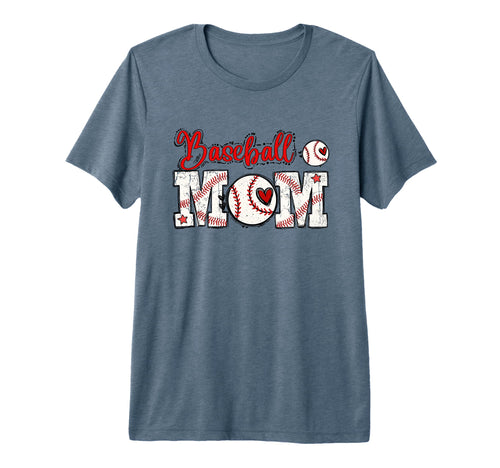 Baseball Mom Super Baseball Tri Blend T-Shirt - Streetwear Style Men Women - T-Shirt, Sweatshirt, Hoodie