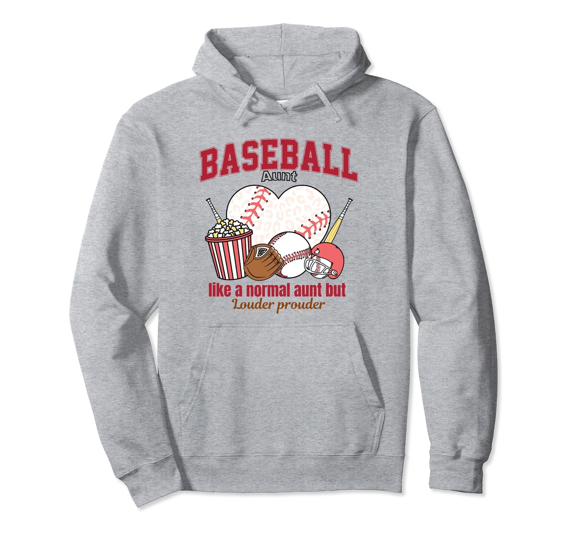 Funny Baseball Auntie Like Normal Aunt Hoodie - Streetwear Style Men Women - T-Shirt, Sweatshirt, Hoodie